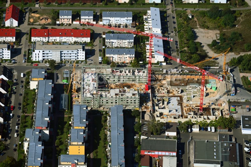 Luftbild Nürnberg - Baustelle zum Neubau eines Wohnhaus- Ensembles K40 im Ortsteil Maxfeld in Nürnberg im Bundesland Bayern, Deutschland