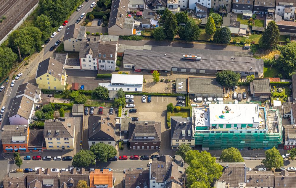 Luftbild Dortmund - Baustelle zum Neubau eines Wohnhauses an der Alte Benninghofer Straße in Dortmund im Bundesland Nordrhein-Westfalen, Deutschland