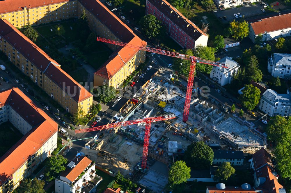Berlin aus der Vogelperspektive: Baustelle zum Neubau eines Wohnhauses CÖ Berlin in Berlin, Deutschland