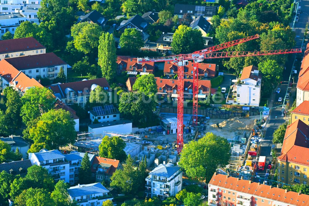 Luftaufnahme Berlin - Baustelle zum Neubau eines Wohnhauses CÖ Berlin in Berlin, Deutschland