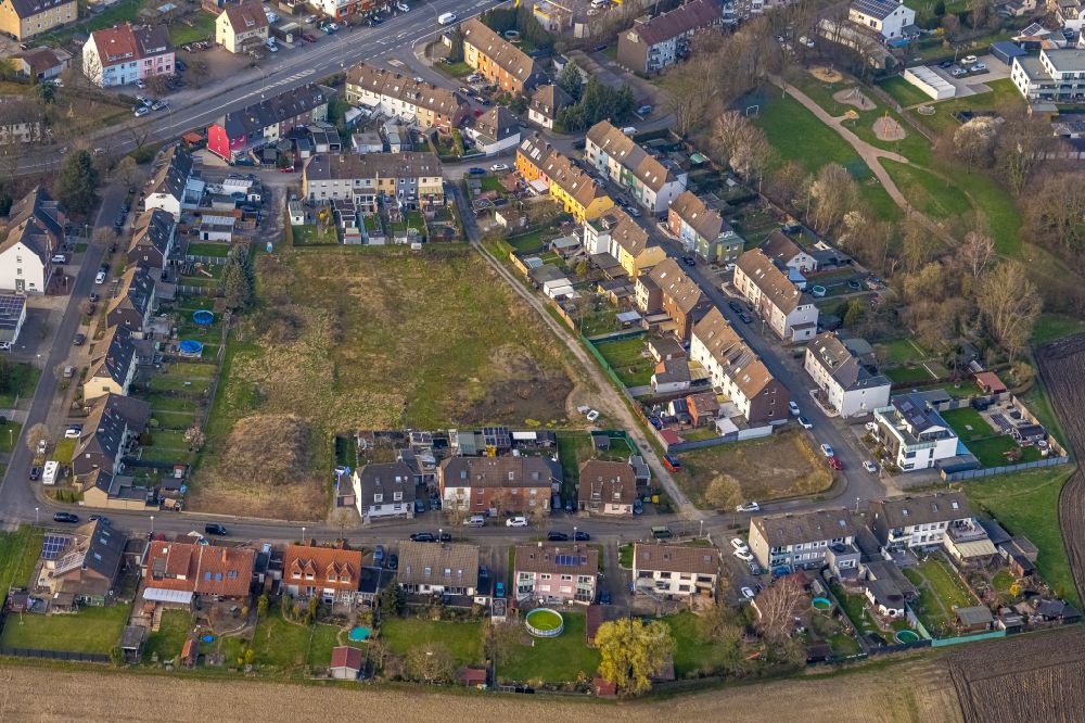 Luftbild Hamm - Baustelle zum Neubau eines Wohnhauses in Hamm im Bundesland Nordrhein-Westfalen, Deutschland