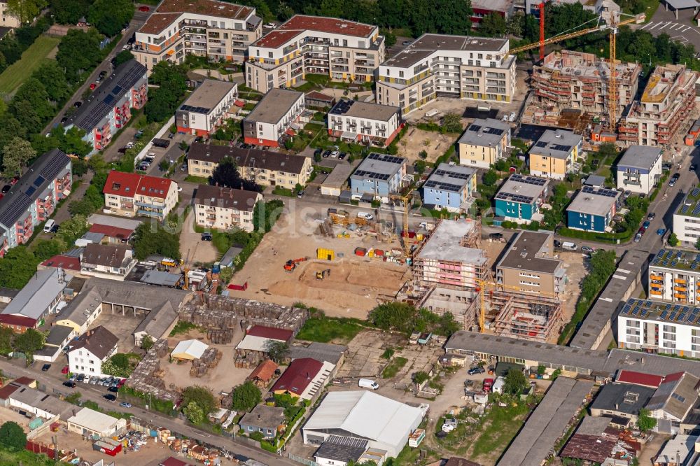 Luftbild Haslach - Baustelle zum Neubau eines Wohnhauses in Haslach im Bundesland Baden-Württemberg, Deutschland