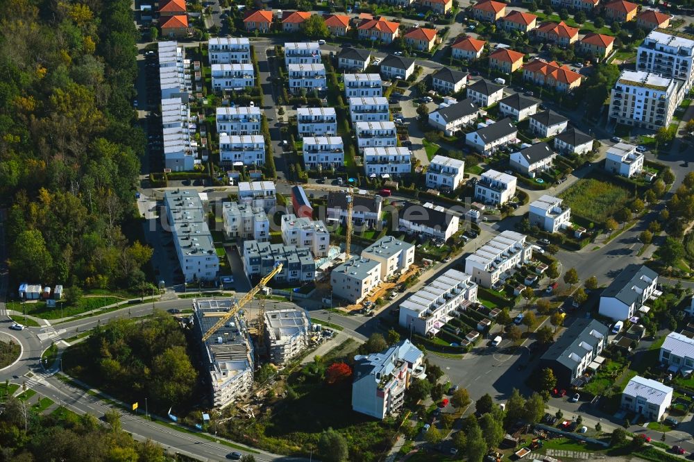Luftbild Teltow - Baustelle zum Neubau eines Wohnhauses Whitehorse-Straße Ecke Kingston Straße in Teltow im Bundesland Brandenburg, Deutschland
