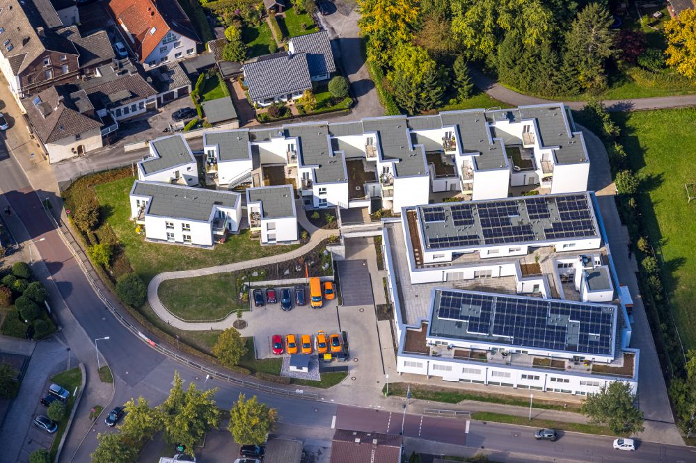 Luftbild Menden (Sauerland) - Baustelle zum Neubau des Wohnpark Holzener Heide in Menden (Sauerland) im Bundesland Nordrhein-Westfalen, Deutschland
