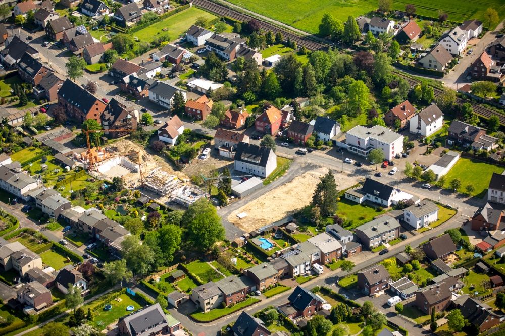 Hamm von oben - Baustelle zum Neubau zum Neubau von Einfamilienhäusern in Hamm im Bundesland Nordrhein-Westfalen
