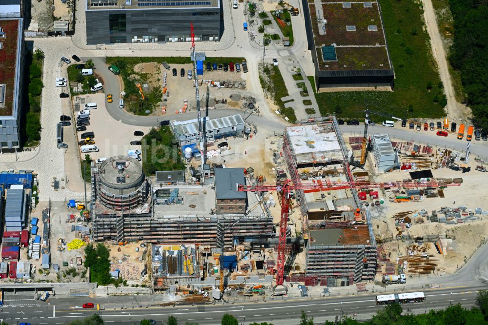 Luftbild Ingolstadt - Baustelle zum Umbau des Kavalier Dalwigk in Ingolstadt im Bundesland Bayern, Deutschland