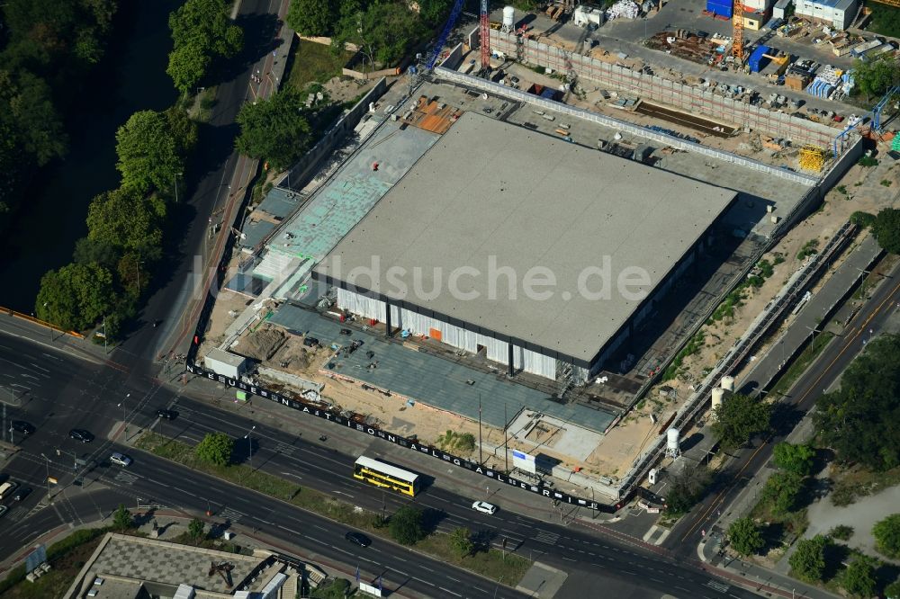 Luftaufnahme Berlin - Baustelle zum Umbau Neue Nationalgalerie in Berlin, Deutschland