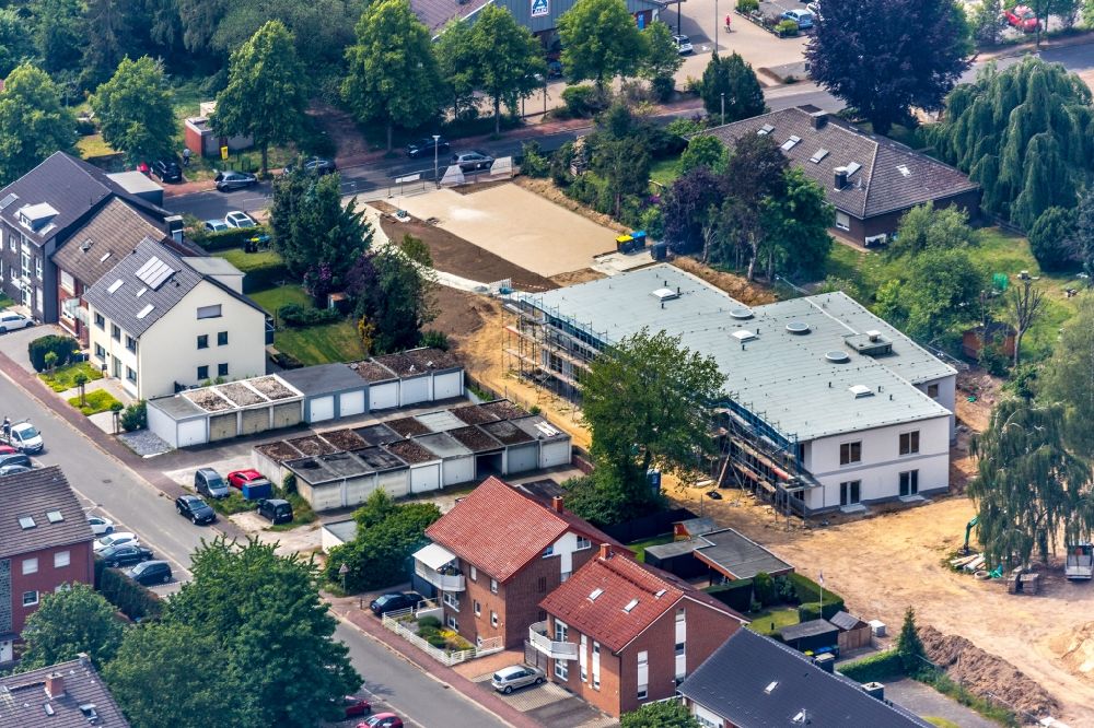 Luftaufnahme Haltern am See - Baustelle zur Errichtung eines KITA- Kindergarten in Haltern am See im Bundesland Nordrhein-Westfalen, Deutschland