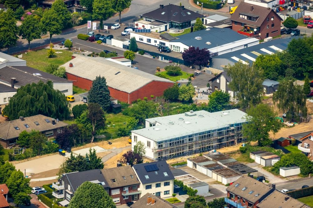 Luftbild Haltern am See - Baustelle zur Errichtung eines KITA- Kindergarten in Haltern am See im Bundesland Nordrhein-Westfalen, Deutschland