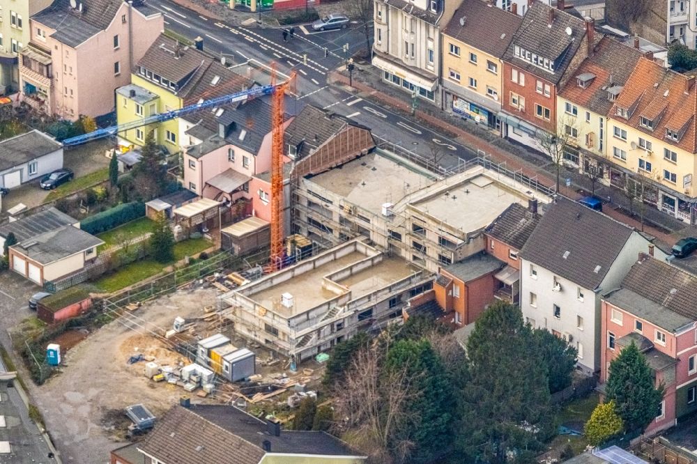 Hamm von oben - Baustelle zur Errichtung eines KITA- Kindergarten in Hamm im Bundesland Nordrhein-Westfalen, Deutschland