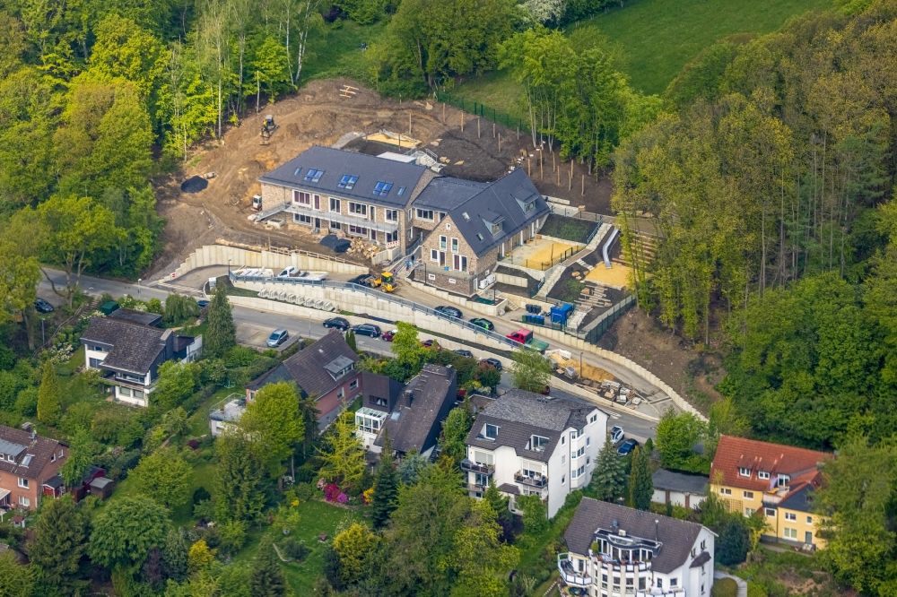 Luftbild Herdecke - Baustelle zur Errichtung eines KITA- Kindergarten im Ortsteil Westende in Herdecke im Bundesland Nordrhein-Westfalen, Deutschland