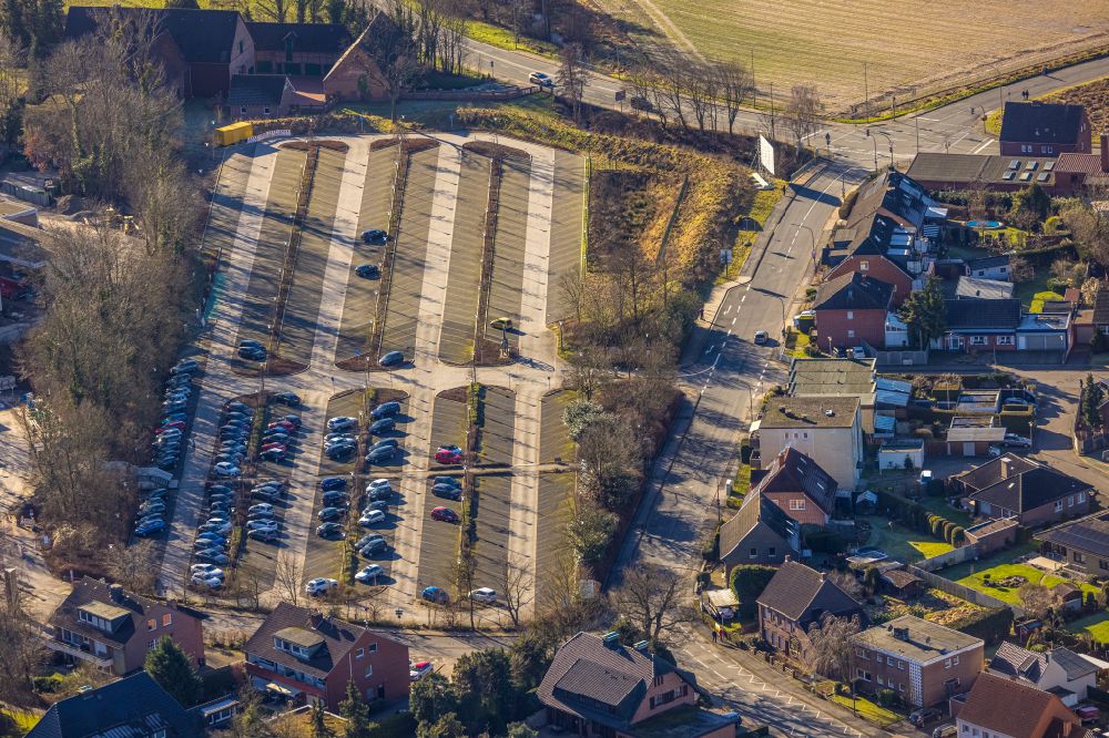 Luftbild Hamm - Baustelle zur Sanierung und Erweiterung des Klinikgelände des Krankenhauses St. Barbara-Klinik Hamm-Heessen GmbH in Hamm im Bundesland Nordrhein-Westfalen, Deutschland