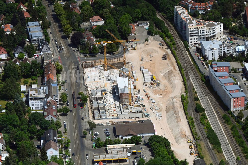 Nürnberg von oben - Baustellen zum Neubau eines Stadtquartiers im Ortsteil Sankt Jobst in Nürnberg im Bundesland Bayern, Deutschland