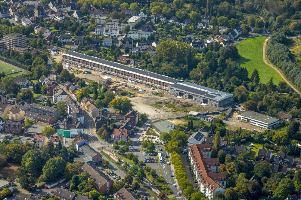 Luftaufnahme Dortmund - Baustellen zum Neubau eines Stadtquartiers des Projekts Alte Gleisfabrik am Krückenweg in Dortmund im Bundesland Nordrhein-Westfalen, Deutschland