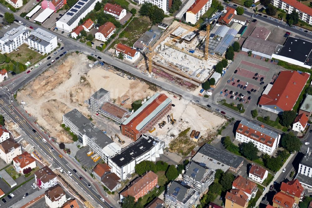 Luftaufnahme Göttingen - Baustellen zum Neubau des Stadtquartiers Sartoriusquartier in Göttingen im Bundesland Niedersachsen, Deutschland