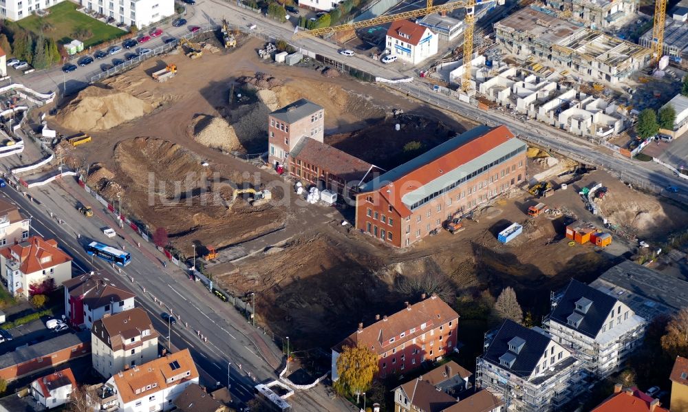 Göttingen von oben - Baustellen zum Neubau eines Stadtquartiers Sartoriusquartier in Göttingen im Bundesland Niedersachsen, Deutschland