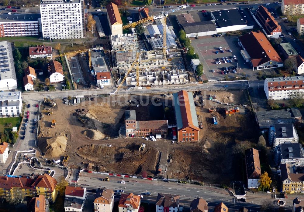 Luftaufnahme Göttingen - Baustellen zum Neubau eines Stadtquartiers Sartoriusquartier in Göttingen im Bundesland Niedersachsen, Deutschland