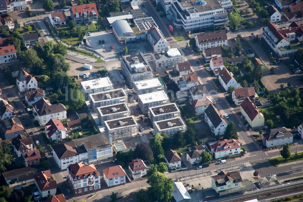 Luftbild Kandel - Baustellen zum Neubau eines Stadtquartiers 'Im Stadtkern' in Kandel im Bundesland Rheinland-Pfalz, Deutschland