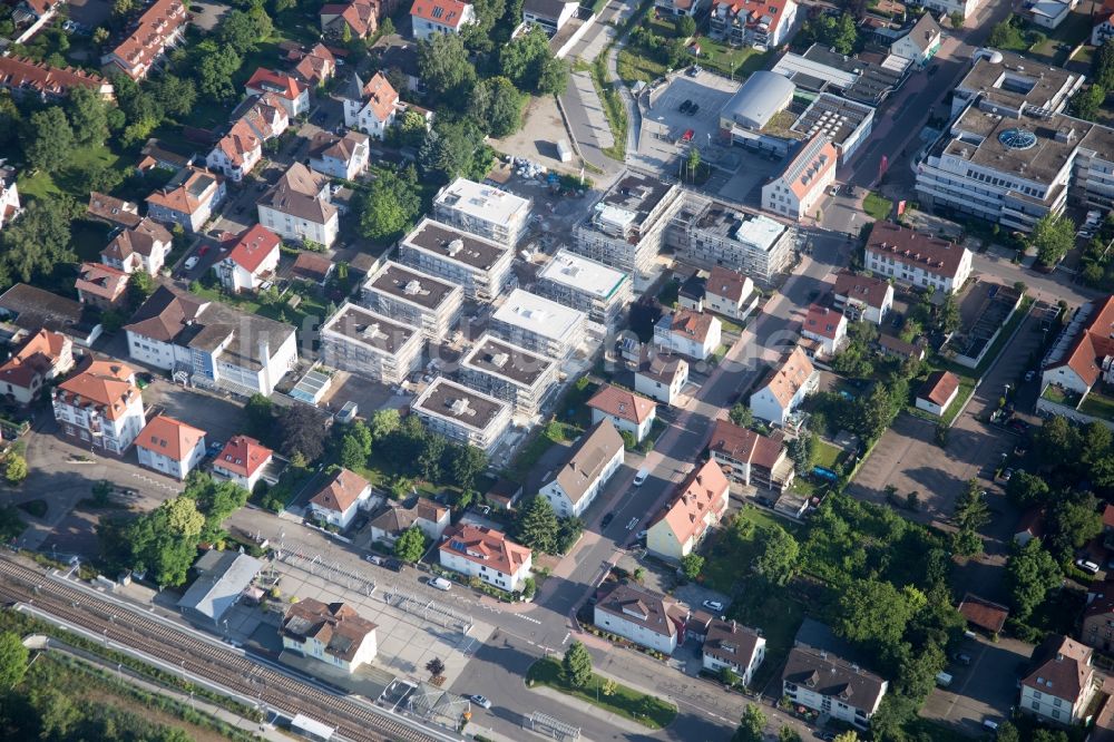 Luftaufnahme Kandel - Baustellen zum Neubau eines Stadtquartiers 'Im Stadtkern' in Kandel im Bundesland Rheinland-Pfalz, Deutschland