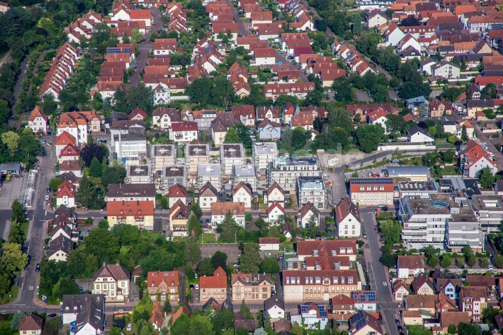 Kandel von oben - Baustellen zum Neubau eines Stadtquartiers 'Im Stadtkern' in Kandel im Bundesland Rheinland-Pfalz, Deutschland