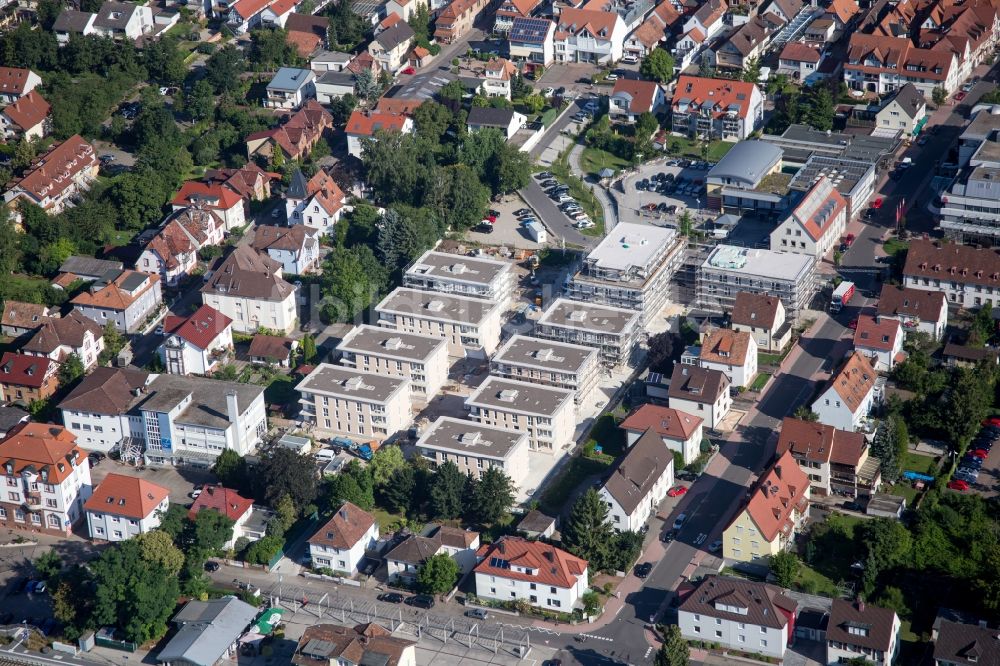 Luftaufnahme Kandel - Baustellen zum Neubau eines Stadtquartiers 'Im Stadtkern' in Kandel im Bundesland Rheinland-Pfalz, Deutschland