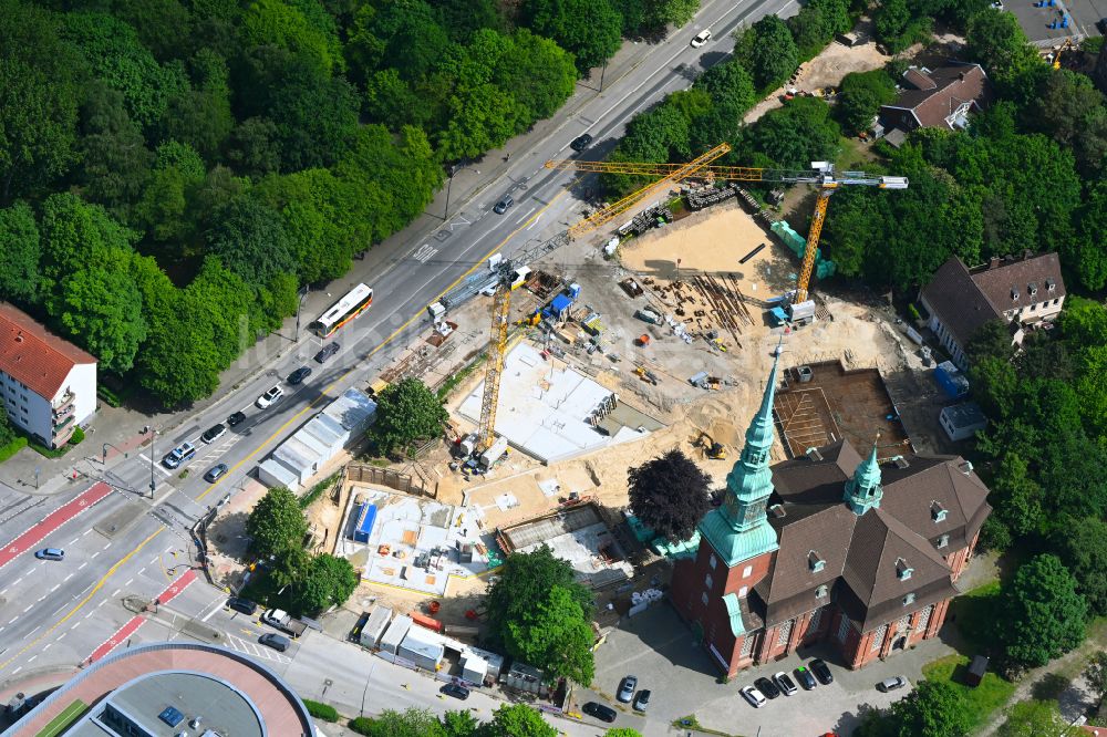 Luftbild Hamburg - Baustellen zum Neubau eines Stadtquartiers Trinitatis-Quartier in Hamburg, Deutschland