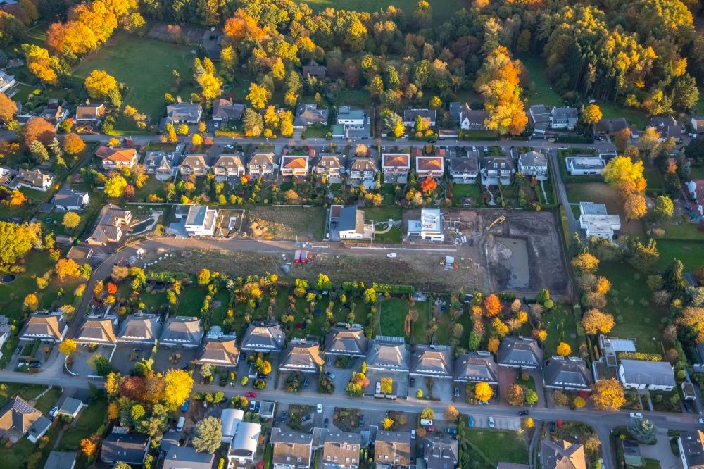 Luftaufnahme Herdecke - Baustellen zum Neubau- Wohngebiet einer Einfamilienhaus- Siedlung in Herdecke im Bundesland Nordrhein-Westfalen