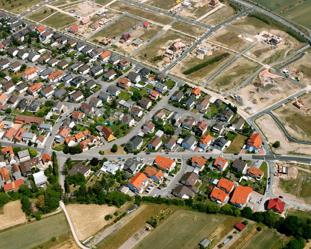 Luftbild Waghäusel - Baustellen zum Neubau- Wohngebiet einer Einfamilienhaus- Siedlung in Waghäusel im Bundesland Baden-Württemberg, Deutschland