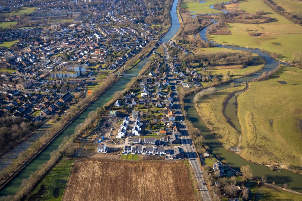Luftbild Hamm - Baustellen zum Neubau- Wohngebiet Friedrichsfeld in Hamm im Bundesland Nordrhein-Westfalen, Deutschland