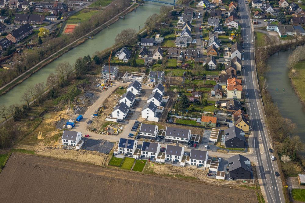 Luftbild Hamm - Baustellen zum Neubau- Wohngebiet Friedrichsfeld in Hamm im Bundesland Nordrhein-Westfalen, Deutschland