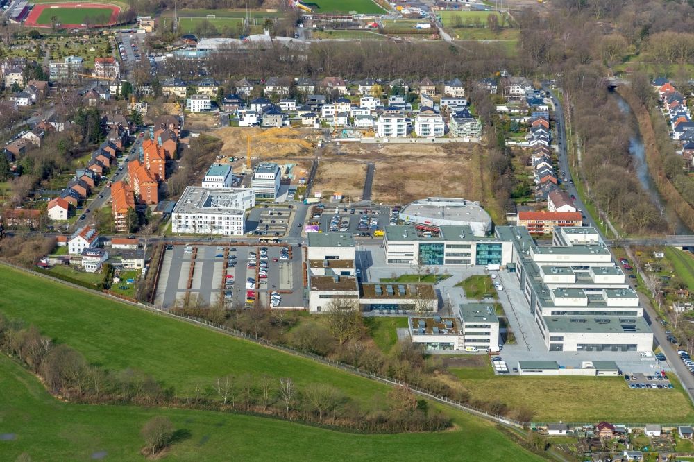 Hamm aus der Vogelperspektive: Baustellen zum Neubau- Wohngebiet Paracelsuspark in Hamm im Bundesland Nordrhein-Westfalen