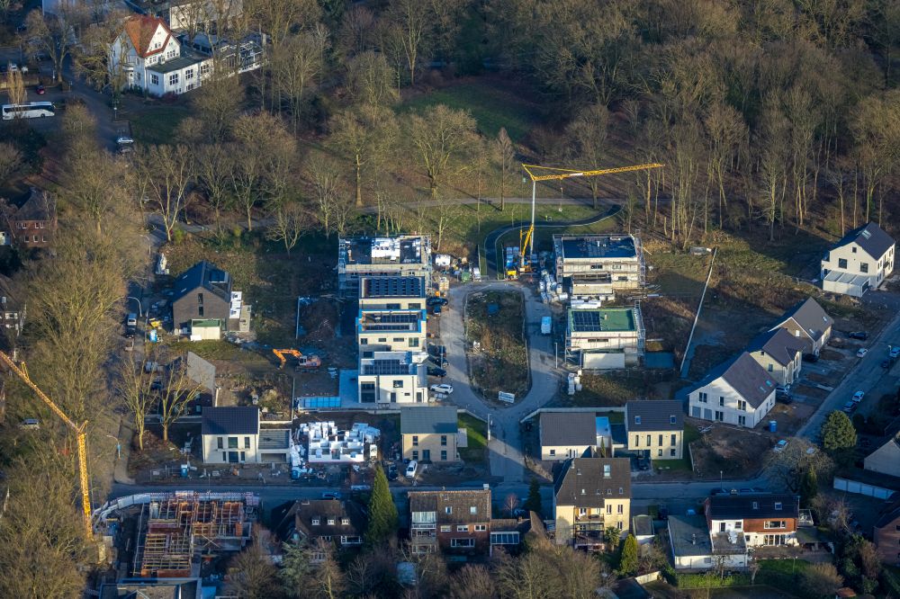 Luftbild Herne - Baustellen zum Neubau- Wohngebiet Schaeferstraße/ Am Stadtgarten in Herne im Bundesland Nordrhein-Westfalen, Deutschland
