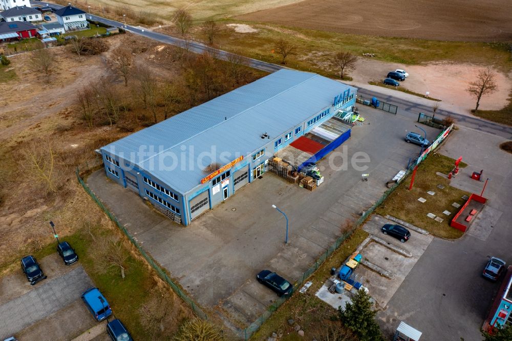 Luftbild Eberswalde - Baustoffhandel und Logistikzentrum KAFI Hartmut Fieleke GmbH in Eberswalde im Bundesland Brandenburg, Deutschland
