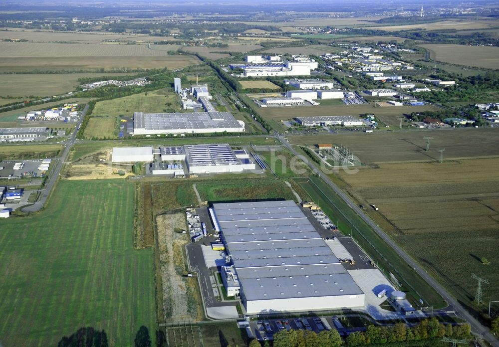 Luftaufnahme Sülzetal - Baustoffhandel und Logistikzentrum SGBD Deutschland GmbH in Sülzetal im Bundesland Sachsen-Anhalt, Deutschland