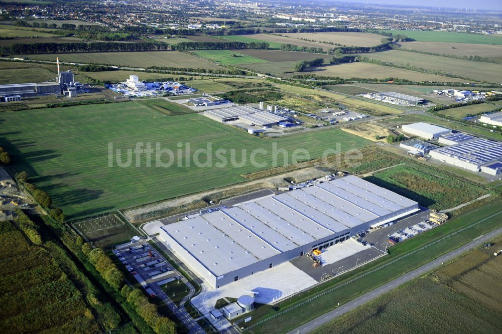 Luftbild Sülzetal - Baustoffhandel und Logistikzentrum SGBD Deutschland GmbH in Sülzetal im Bundesland Sachsen-Anhalt, Deutschland