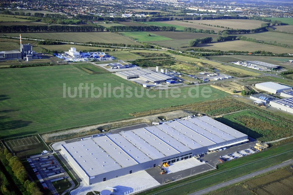 Luftaufnahme Sülzetal - Baustoffhandel und Logistikzentrum SGBD Deutschland GmbH in Sülzetal im Bundesland Sachsen-Anhalt, Deutschland