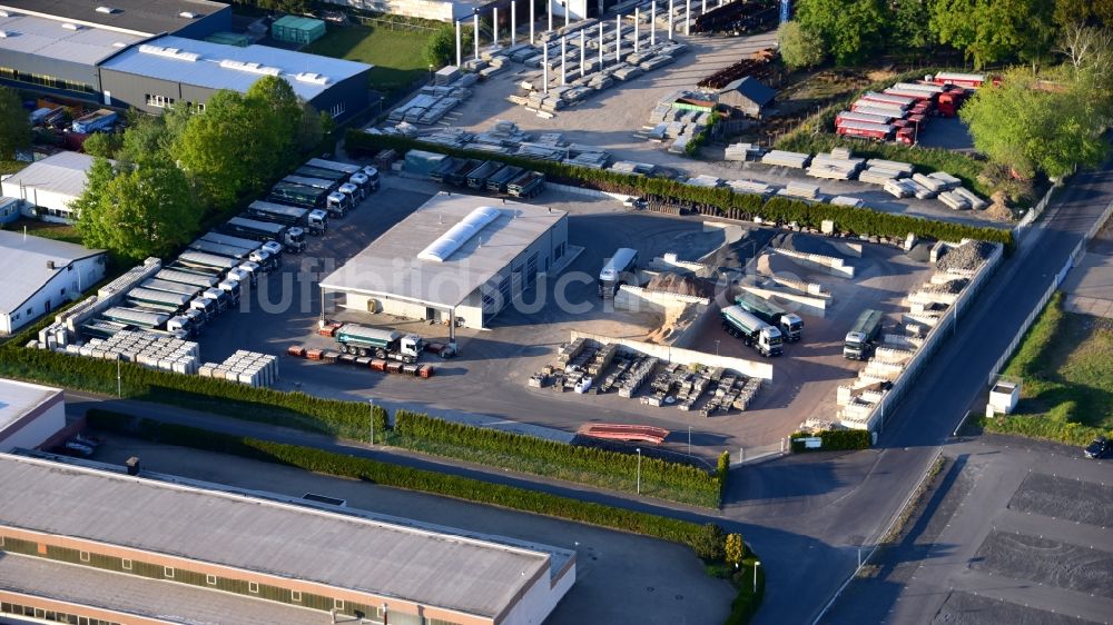 Luftaufnahme Buchholz - Baustoffhandel Quick GmbH & Co. KG in Buchholz im Bundesland Rheinland-Pfalz, Deutschland