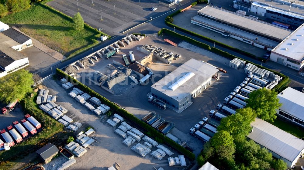 Buchholz von oben - Baustoffhandel Quick GmbH & Co. KG in Buchholz im Bundesland Rheinland-Pfalz, Deutschland