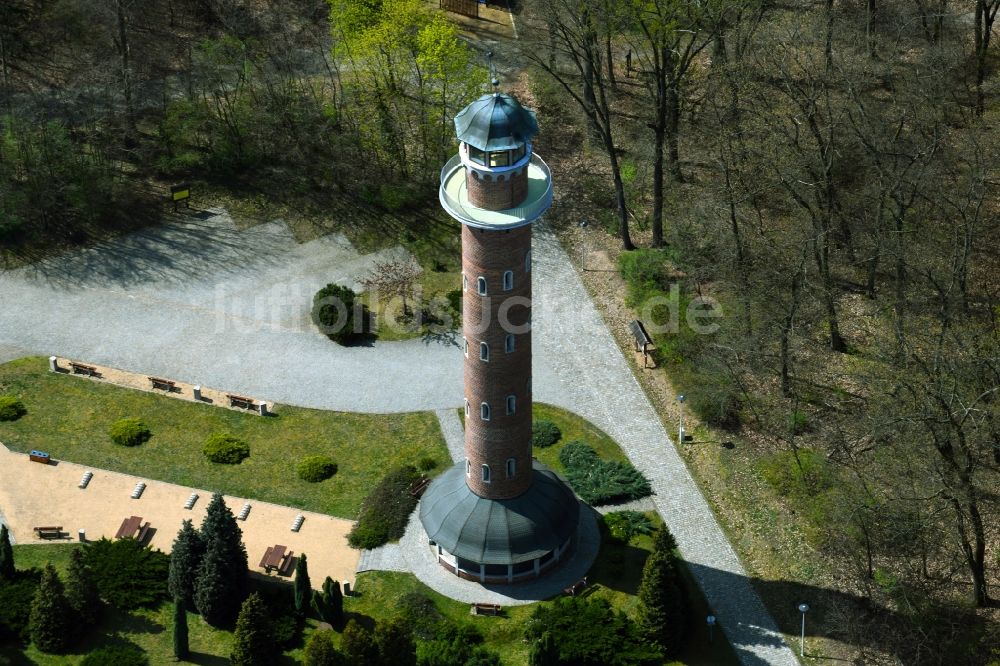 Brody - Pförten von oben - Bauwerk des Aussichtsturmes in Brody - Pförten, Polen