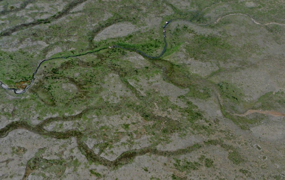 Luftaufnahme Arcachon - Becken von Arcachon bei Ebbe