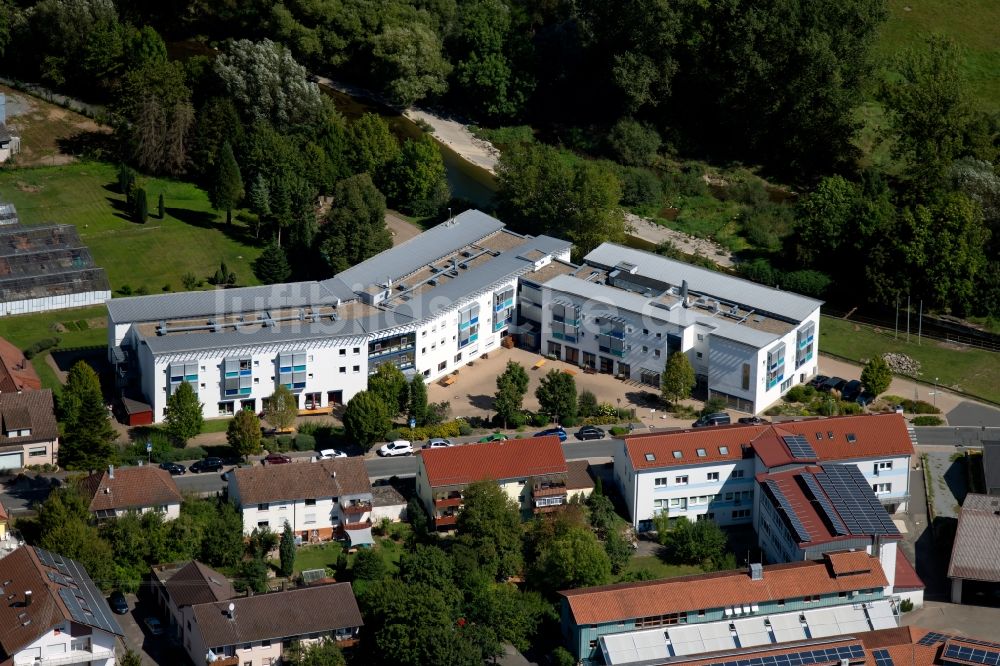 Krautheim von oben - Behinderten Heim und Werkstatt für betreutes Wohnen in Krautheim im Bundesland Baden-Württemberg, Deutschland