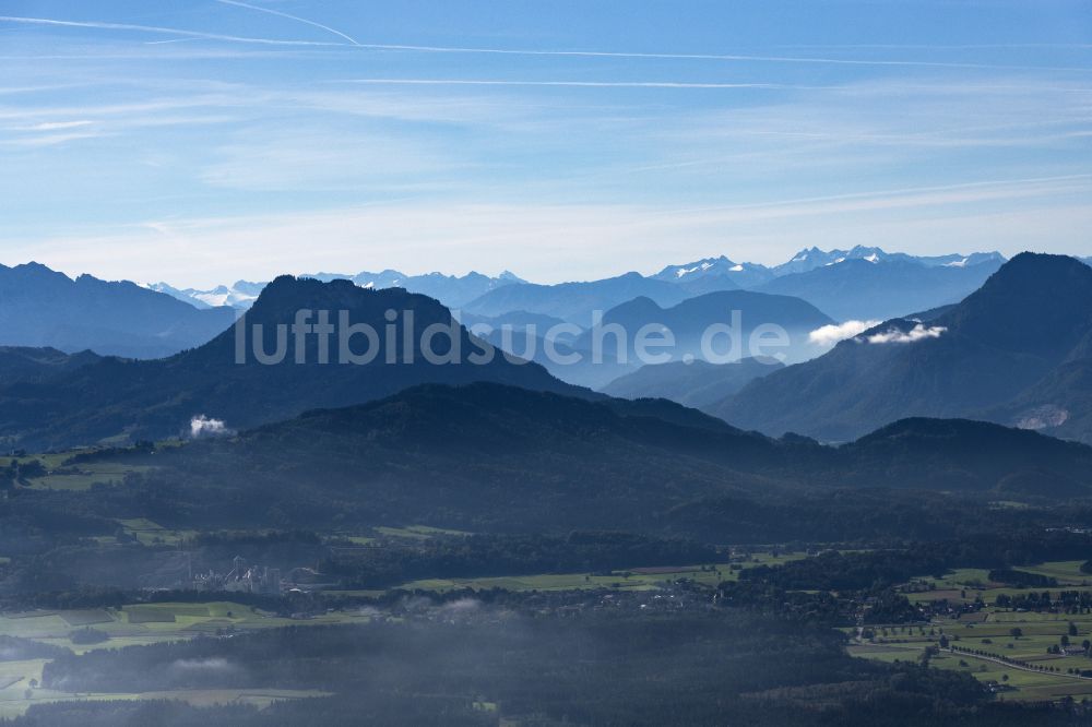 Luftbild Samerberg - Berg- und Tal Landschaft in Samerberg im Bundesland Bayern, Deutschland