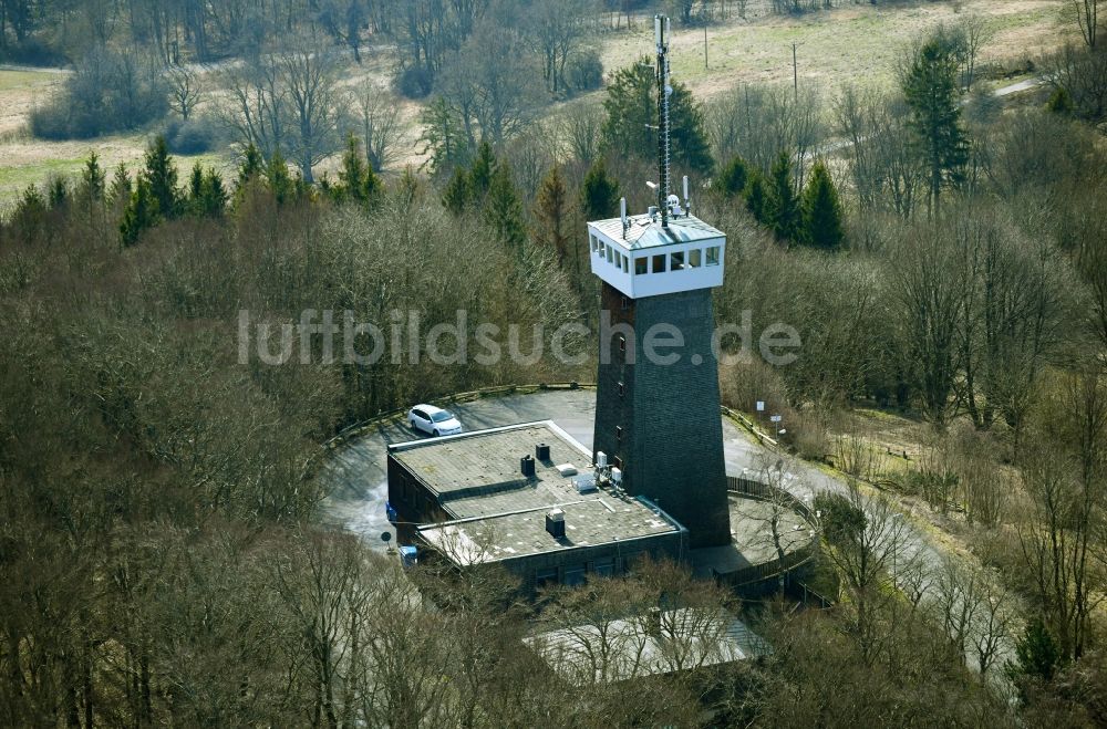 Luftbild Roth - Bergasthof Rother Kuppe mit Aussichtsturm in Roth im Bundesland Bayern, Deutschland