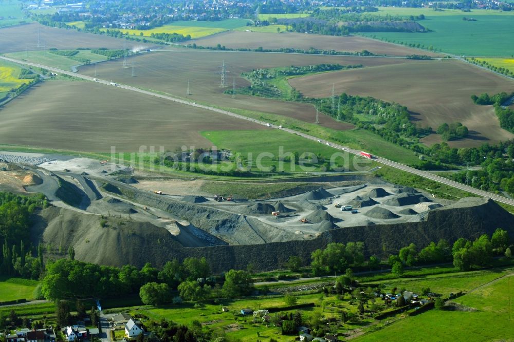 Luftbild Großörner - Bergbau- Abraumhalde in Großörner im Bundesland Sachsen-Anhalt, Deutschland