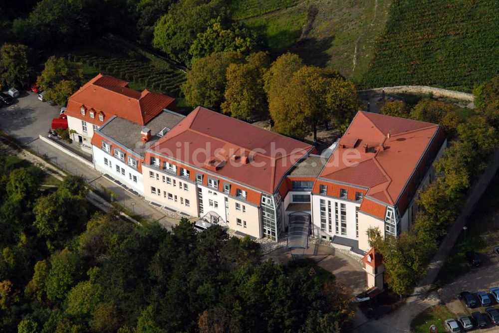 Luftaufnahme Freyburg/Unstrut - Berghotel zum Edelacker