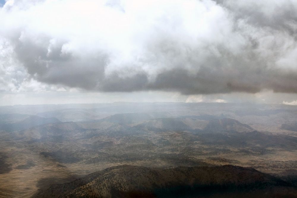 Luftaufnahme Gazipasa - Berglandschaft des südanatolischen Hochlandes bei Gazipasa in der Türkei