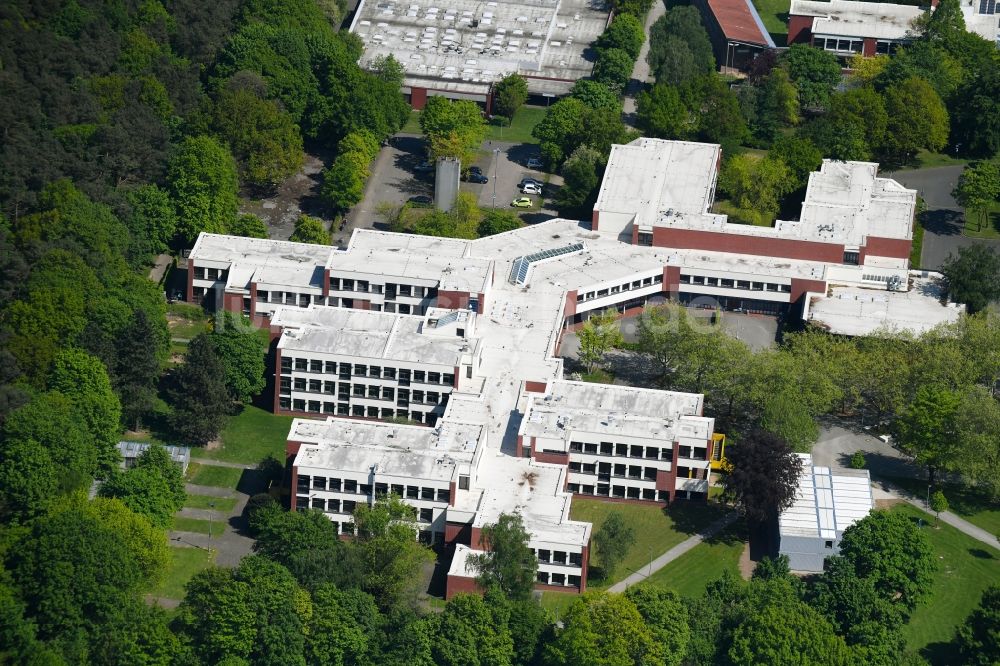 Luftaufnahme Kleve - Berufskolleg Kleve des Kreises Kleve im Bundesland Nordrhein-Westfalen, Deutschland