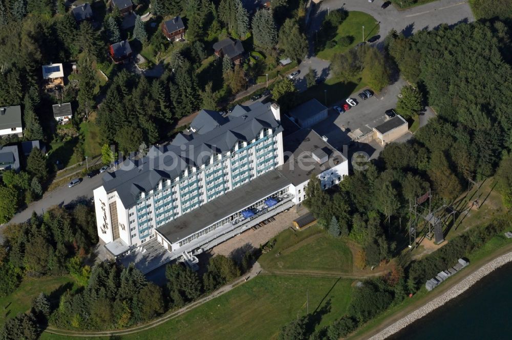 Luftaufnahme Kurort Oberwiesenthal - BEST WESTERN Ahorn Hotel Birkenhof in Oberwiesenthal im Erzgebirge im Bundesland Sachsen