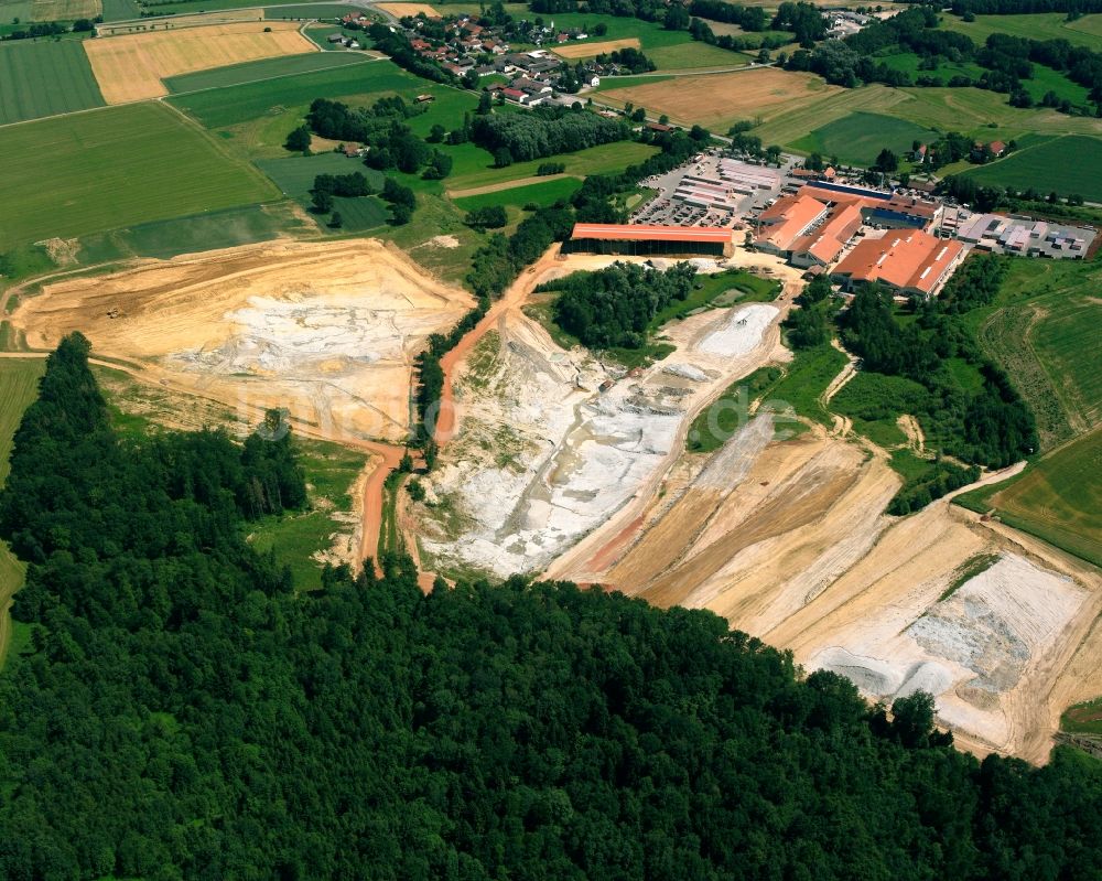 Luftaufnahme Bogen - Beton- und Baustoffmischwerk in Bogen im Bundesland Bayern, Deutschland