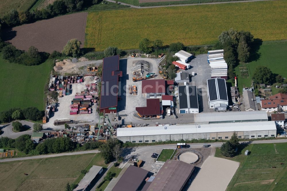 Luftbild Ilsfeld - Beton- und Baustoffmischwerk in Ilsfeld im Bundesland Baden-Württemberg, Deutschland